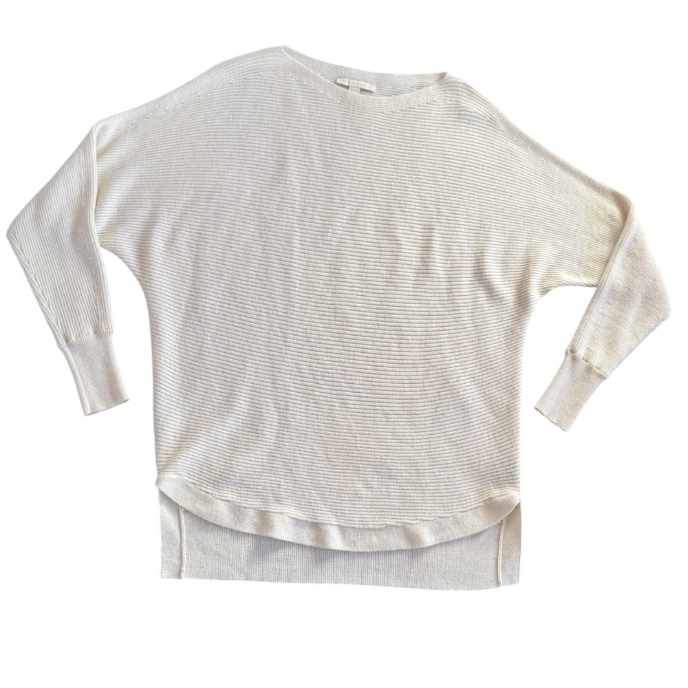 Chelsea Violet Women’s Cream Beige Knitted Sweater Pullover‎ Small Wool Blend